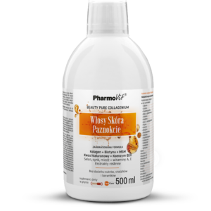 SUPLEMENT DIETY NA WŁOSY, SKÓRĘ I PAZNOKCIE W PŁYNIE BEZGLUTENOWY 500 ml - PHARMOVIT
