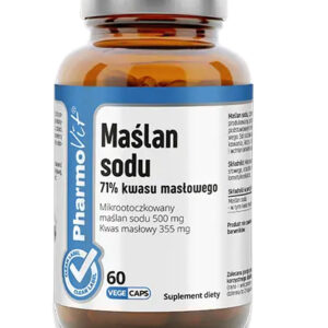 MAŚLAN SODU (500 mg) BEZGLUTENOWY 60 KAPSUŁEK - PHARMOVIT (CLEAN LABEL)