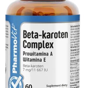 BETA-KAROTEN COMPLEX BEZGLUTENOWY 60 KAPSUŁEK - PHARMOVIT (CLEAN LABEL)