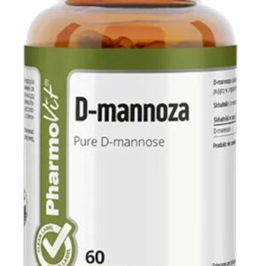 D-MANNOZA (750 mg) BEZGLUTENOWA 60 KAPSUŁEK - PHARMOVIT (CLEAN LABEL)