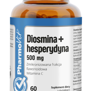 DIOSMINA + HESPERYDYNA BEZGLUTENOWA 60 KAPSUŁEK - PHARMOVIT (CLEAN LABEL)