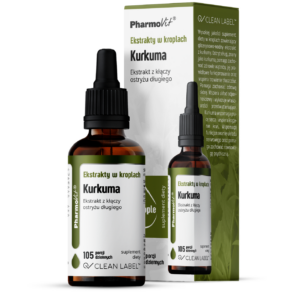 EKSTRAKTY W KROPLACH KURKUMA BEZGLUTENOWE 30 ml - PHARMOVIT (CLEAN LABEL)