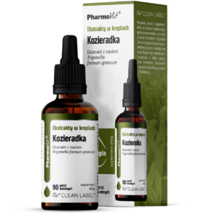 EKSTRAKTY W KROPLACH KOZIERADKA BEZGLUTENOWE 30 ml - PHARMOVIT (CLEAN LABEL)