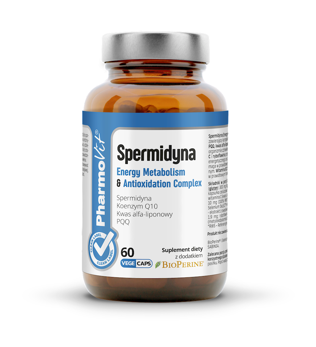 SPERMIDYNA ENERGY METABOLISM & ANTIOXIDATION COMPLEX 60 KAPSUŁEK - PHARMOVIT (CLEAN LABEL)