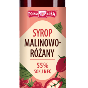 SYROP MALINOWO - RÓŻANY 250 ml - POLSKA RÓŻA