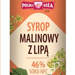SYROP MALINOWY Z LIPĄ 250 ml - POLSKA RÓŻA