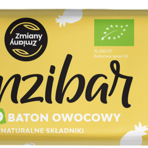 BATON OWOCOWY ZANZIBAR BEZGLUTENOWY BIO 40 g - ZMIANY ZMIANY