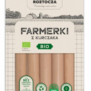 PARÓWKI FARMERKI Z KURCZAKA BIO 250 g - FARMY ROZTOCZA (NA ZAMÓWIENIE)