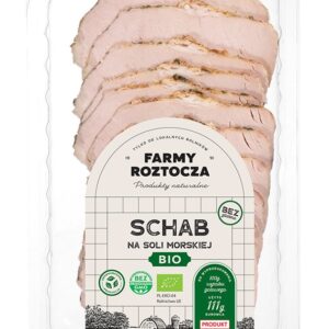 SCHAB NA SOLI MORSKIEJ PLASTRY BIO 100 g - FARMY ROZTOCZA (NA ZAMÓWIENIE)