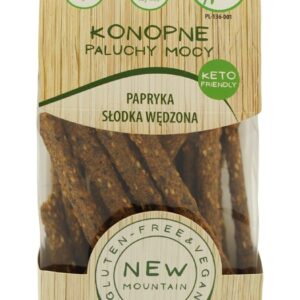 PALUCHY MOCY KONOPNE Z PAPRYKĄ SŁODKĄ WĘDZONĄ BEZGLUTENOWE 200 g - NEW MOUNTAIN