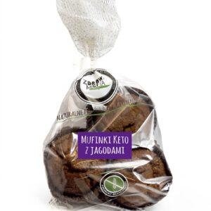 MUFINKI Z JAGODAMI KETO BEZGLUTENOWE 180 g - ZDROWA MICHA (NA ZAMÓWIENIE)