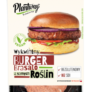 BURGER ROŚLINNY BRASATO BEZGLUTENOWY 200 g - PLANTWAY