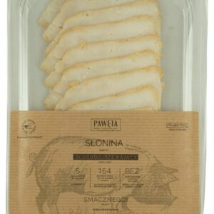 SŁONINA WIEPRZOWA DOJRZEWAJĄCA PLASTRY BEZGLUTENOWA 65 g - PAWĘTA