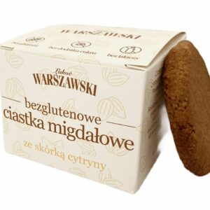 CIASTKA MIGDAŁOWE ZE SKÓRKĄ CYTRYNY BEZ DODATKU CUKRÓW BEZGLUTENOWE 150 g - WARSZAWSKI