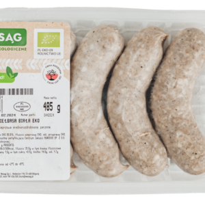 KIEŁBASA BIAŁA BIO (6 szt.) 485 g - WASĄG (NA ZAMÓWIENIE)