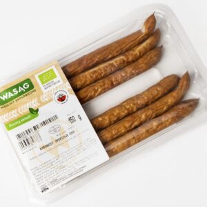 KABANOSY DROBIOWE BIO (6 szt.) 150 g - WASĄG (NA ZAMÓWIENIE)