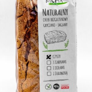 CHLEB CZYSTY GRYCZANO - JAGLANY BEZGLUTENOWY 600 g - ZDROWA MICHA (NA ZAMÓWIENIE)