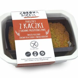 PASZTET Z KACZKI Z JAJAMI PRZEPIÓRCZYMI BEZGLUTENOWY 200 g - ZDROWA MICHA (NA ZAMÓWIENIE)