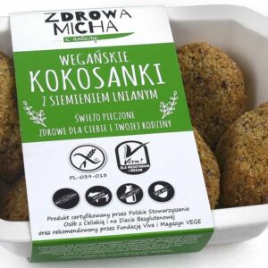 KOKOSANKI Z SIEMIENIEM LNIANYM BEZGLUTENOWE 160 g - ZDROWA MICHA (NA ZAMÓWIENIE)