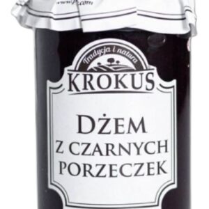 DŻEM Z CZARNYCH PORZECZEK O OBNIŻONEJ ZAWARTOŚCI CUKRU BEZGLUTENOWY 235 g - KROKUS
