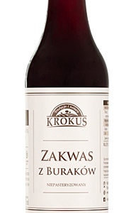 ZAKWAS Z BURAKÓW NIEPASTERYZOWANY BEZGLUTENOWY 500 ml - KROKUS