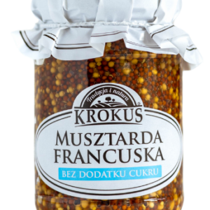 MUSZTARDA FRANCUSKA BEZ DODATKU CUKRÓW 185 g - KROKUS