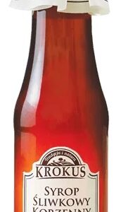 SYROP ŚLIWKOWY KORZENNY 355 g (280 ml) - KROKUS (PRODUKT SEZONOWY)