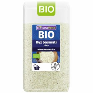 RYŻ BASMATI BIAŁY BEZGLUTENOWY BIO 500 g - NATURAVENA