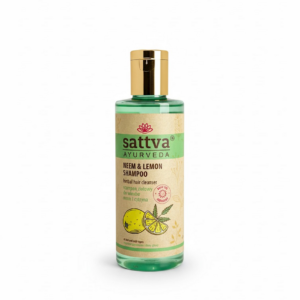 SZAMPON ZIOŁOWY DO WŁOSÓW NEEM I CYTRYNA 210 ml - SATTVA (AYURVEDA)