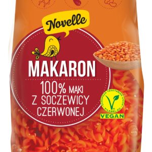 MAKARON PROTEINOWY (Z SOCZEWICY CZERWONEJ) ŚWIDERKI 250 g - NOVELLE