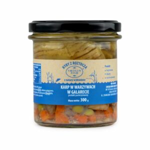 KARP W WARZYWACH W GALARECIE BEZGLUTENOWY 300 g - SMOLIN FISH (NA ZAMÓWIENIE)