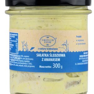 SAŁATKA ŚLEDZIOWA Z ANANASEM 300 g - SMOLIN FISH (NA ZAMÓWIENIE)
