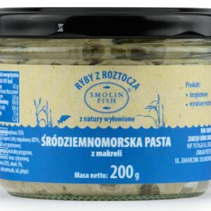 PASTA Z MAKRELI WĘDZONEJ ŚRÓDZIEMNOMORSKA BEZGLUTENOWA 200 g - SMOLIN FISH (NA ZAMÓWIENIE)