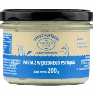 PASTA Z PSTRĄGA WĘDZONEGO BEZGLUTENOWA 200 g - SMOLIN FISH (NA ZAMÓWIENIE)