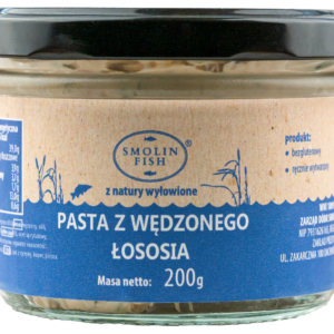 PASTA Z ŁOSOSIA WĘDZONEGO BEZGLUTENOWA 200 g - SMOLIN FISH (NA ZAMÓWIENIE)
