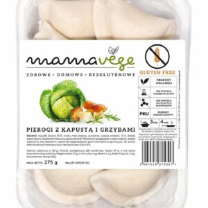 PIEROGI Z KAPUSTĄ I GRZYBAMI BEZGLUTENOWE 275 g - MAMA VEGE