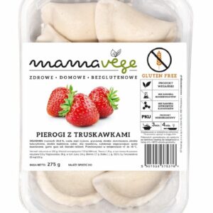 PIEROGI Z TRUSKAWKAMI BEZGLUTENOWE 275 g - MAMA VEGE