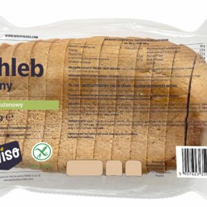 CHLEB JASNY KROJONY BEZGLUTENOWY 350 g - WISO