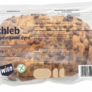 CHLEB Z PESTKAMI DYNI BEZGLUTENOWY 350 g - WISO