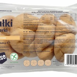BUŁKI KAJZERKI BEZGLUTENOWE (4 szt.) 240 g - WISO