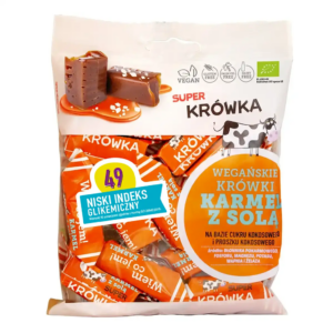 KRÓWKI SŁONY KARMEL BEZMLECZNE BEZGLUTENOWE BIO 150 g - ME GUSTO (SUPER KRÓWKA)
