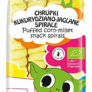 CHRUPKI KUKURYDZIANO-JAGLANE SPIRALE BEZGLUTENOWE BIO 60 g - BIOMINKI