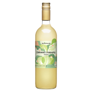 ZAKWAS Z KAPUSTY BIAŁEJ BIO 750 ml - DELIKATNA