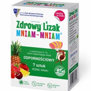 LIZAKI MIX SMAKÓW NA ODPORNOŚĆ BEZ CUKRU BEZGLUTENOWY (7 szt.) 42 g - ZDROWY LIZAK (MNIAM MNIAM)