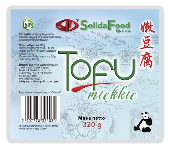 TOFU MIĘKKIE 320 g - SOLIDA FOOD