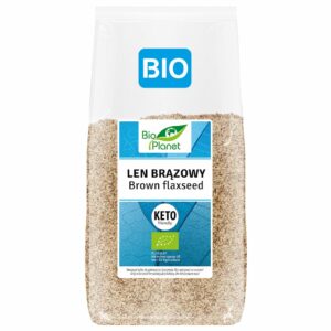 LEN BRĄZOWY (SIEMIĘ LNIANE) BIO 400 g - BIO PLANET