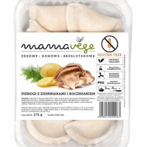 PIEROGI Z ZIEMNIAKAMI I BOCZNIAKIEM BEZGLUTENOWE 275 g - MAMA VEGE