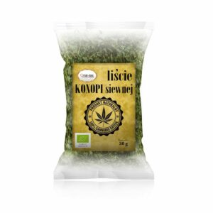 HERBATKA LIŚĆ KONOPI BIO 30 g - MIR-LEK