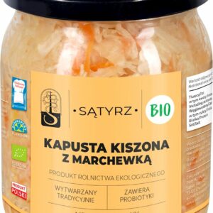 KAPUSTA KISZONA Z MARCHEWKĄ BIO 450 g - SĄTYRZ