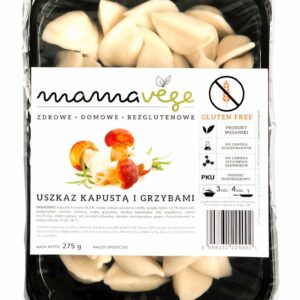 USZKA Z KAPUSTĄ I GRZYBAMI BEZGLUTENOWE 275 g - MAMA VEGE (PRODUKT SEZONOWY)